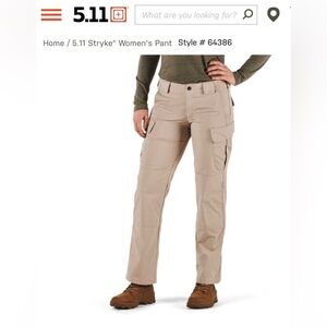 5.11 Tactical Women’s Stryke Pants 10 Long Khaki